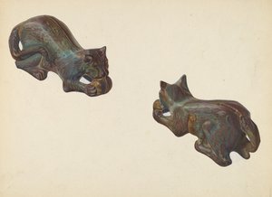 Katze und Ball Münzbank, ca. 1939