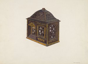 Haussparbank, ca. 1940