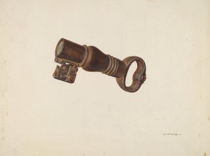 Schlüsselsparbüchse, um 1940