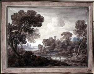 Klassische Landschaft (um 1770) von William Oram