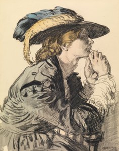 Porträt einer Dame von William Orpen