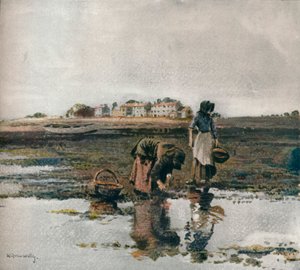 Muschelsammeln, ca. 1908 von William Page Atkinson Wells