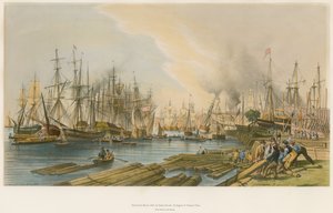 Schiffbau in Limehouse, der Präsident im Bau