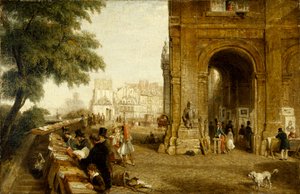 Der Quai Conti in Paris im Jahr 1846