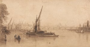 Waterloo Bridge vom Garten von M. A. Taylor, Esq. von William Parrott
