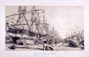 West India Docks, Poplar, London, 1830