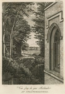Blick aus dem großen Schlafzimmer in Strawberry Hill, London