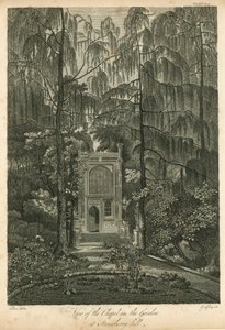 Ansicht der Kapelle im Garten von Strawberry Hill, Twickenham, London von William Pars