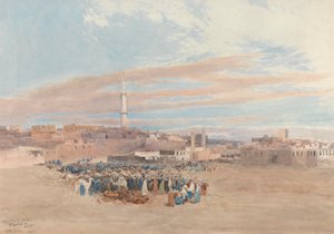 Der Marktplatz, Tanta, Ägypten von William Paton Burton