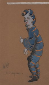 Raupe (Kostümentwurf für Alice im Wunderland, 1915) von William Penhallow Henderson
