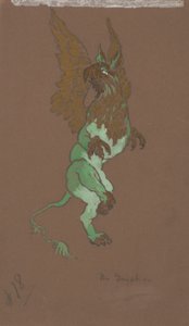 Der Greif (Kostümentwurf für Alice im Wunderland, 1915)