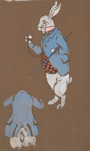 Weißes Kaninchen (Kostümentwurf für Alice im Wunderland, 1915)