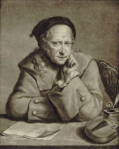 Porträt des Geigers und Komponisten Carlo Tessarini 1690-1766, ca. 1760 von William Pether