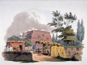Ziegelofen in der Nähe der Sloane Street, Chelsea, London, 1812