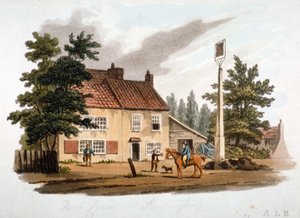 The Dun Cow Inn, Kensington, London, ca. 1810