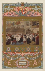 Die Hochzeit des zukünftigen Königs Edward VII. und der Königin Alexandra in der St. George