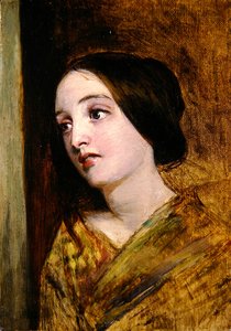Kopf und Schultern eines Mädchens von William Powell Frith