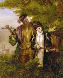 König Heinrich und Anne Boleyn beim Hirschschießen im Windsor Forest, 1903