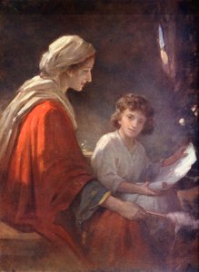 Maria und das Jesuskind, Lukas ii, 39, 40 von William Pratt