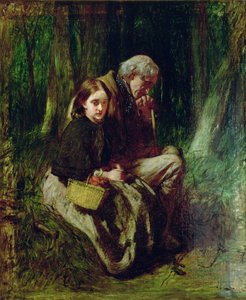 Kleine Nell und ihr Großvater im Wald