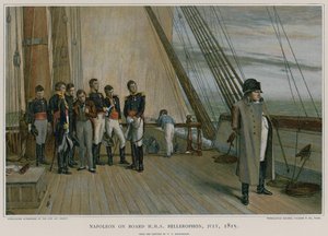 Napoleon an Bord der HMS Bellerophon