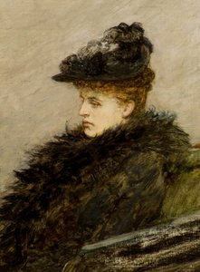 Die Federboa, um 1892 von William Quiller Orchardson