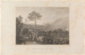 Hornby Castle von der Tatham Kirche von William Radclyffe