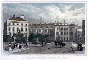St Andrews Place, Regents Park, London, 1828 von William Radclyffe