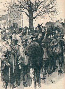 Streik der Landarbeiter in Warwickshire: Treffen in Whitnash von William Rainey