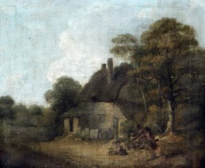 Landhaus mit Figuren von William Redmore Bigg