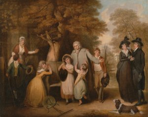 Der wohlwollende Erbe oder der Mieter, der zu seiner Familie zurückkehrt von William Redmore Bigg