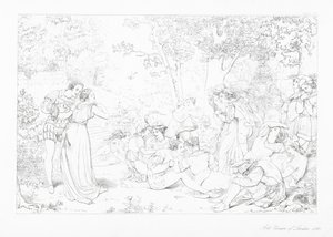 Illustration für The Castle of Indolence von James Thomson von William Rimer