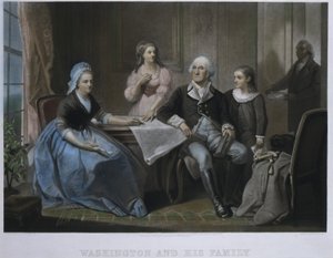 Washington und seine Familie von William Sartain