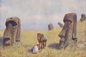 Stille Hüter der Geheimnisse einer alten polynesischen Kultur