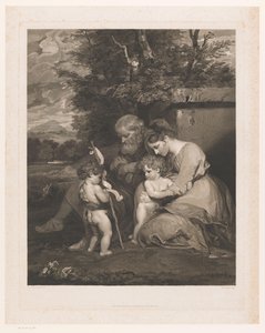 Heilige Familie mit Johannes dem Täufer als Kind von William Sharp