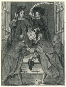 Das Einreichen einer Petition an den englischen Staatssekretär, ca. 1654 von William Sherwin