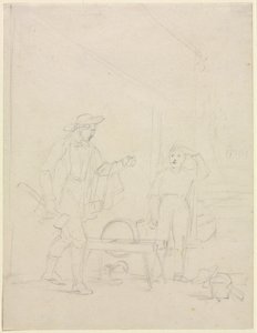 Wer wird den Schleifstein drehen, um 1850