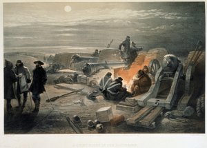 Eine ruhige Nacht in den Batterien, 1855