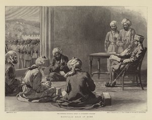 Nasrullah Khan zu Hause von William Small