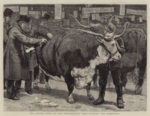 Die Viehschau in der Landwirtschaftshalle, Bewertung der Herefords von William Small