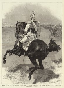 Der deutsche Kaiser inspiziert die Truppen bei der Wimbledon-Überprüfung