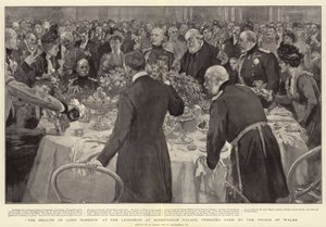 Die Gesundheit von Lord Roberts beim Mittagessen im Buckingham Palace, geleitet vom Prinzen von Wales