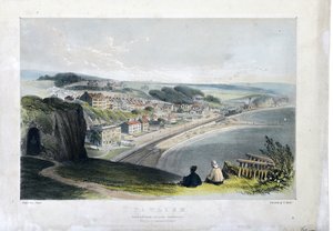 Dawlish ca. 1845 (handkolorierte Lithographie auf Papier)