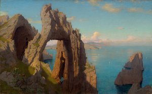 Natürlicher Bogen bei Capri, 1871