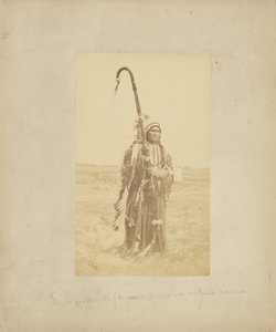 Powder Face, Kriegshäuptling der Arapahoes, [im Kriegsgewand] von William Stinson Soule