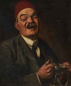 Lachender Mann - Selbstporträt