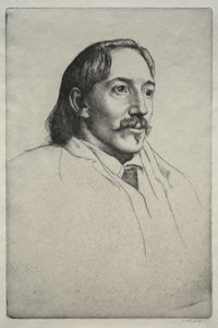 Robert Louis Balfour Stevenson, 1893 von William Strang