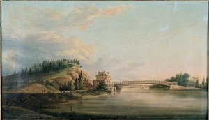Ansicht einer Brücke über den Schuylkill River