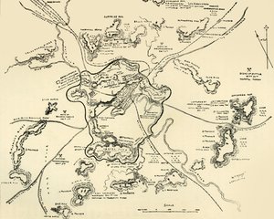 Plan von Ladysmith und Chronik der Ereignisse, 1900 von William T. Maud