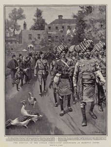 Die Ankunft des indischen Krönungskontingents in Hampton Court von William T. Maud
